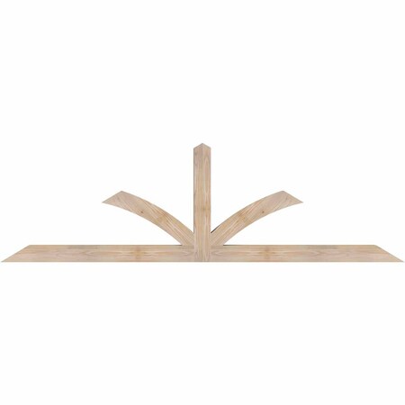 Ekena Millwork Richland Smooth Timber Gable Bracket, Douglas Fir, 84"W x 24"H x 3 1/2"D x 3 1/2"F, 7/12 Pitch GBW084X24X0404RIC00SDF